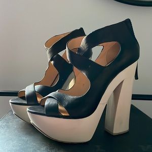 L.A.M.B Minny Wooden Heel